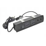 Multimedia Aluminum Alloy Panel Screen Desktop Electrical Outlet , All - In - One Tabletop Solution