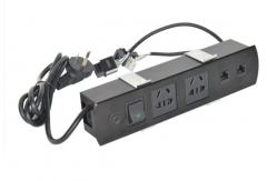 China Multimedia Aluminum Alloy Panel Screen Desktop Electrical Outlet , All - In - One Tabletop Solution supplier