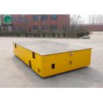 China Steerable Flatbed Cargo Heavy Duty Electric Platform Trolley for sale