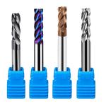 4 Flute Carbide Indexable Cutters Flat D10 Hrc45 Hrc55 Hrc65 Solid End Mill for sale