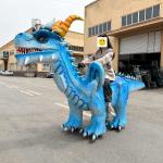 Shopping Mall Animatronic Electric Dinosaur Scooter Ride on Dinosaur for Kids for sale