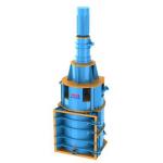Bulk Materials Vertical Spiral Mill PLC Control 6mm Feed Size