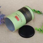 Food / Cosmetics / Gift Packing Cardboard Packaging Tubes With Metal Lid for sale