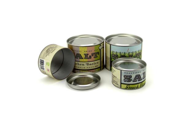 Food Grade Custom Print Paper Coffee Can CMYK UV Coating For Cookies