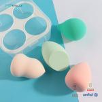 4pcs Makeup Sponge Set Professional Makeup Blender Sponge With Box Holders