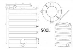 China Customizde OEM Rotational Molding Plastic Water Tank with Best Quality supplier