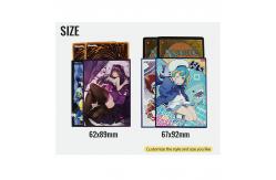 China Custom Plastic Art Print Trading Card Sleeve Modern Style 0.1mm Thickness supplier