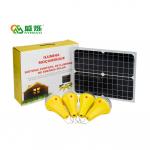 Lithium Build-In Battery Solar Light Kits With 6W*4pcs Bulb Working Time 10h for sale