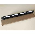 19 110 IDC UTP Unshielded Rack Mount Patch Panel 24 Port Cat5e With Cable Management for sale