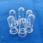 Heat Resistant Custom Laboratory Glassware Transparent Quartz Glass Punch Tube Quartz Test Pipe for sale