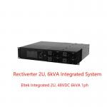 8KW 230Vac  4KW 115Vac Rectiverter Power System 48Vdc Integrated 2U 6kVA 1ph (CIOR0402.XXX) for sale