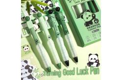 China Creative Panda Rotating Gel Pen 0.5mm ST Tips Soft Grip Neutral Pen supplier