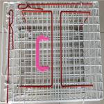 Rustproof Wire Mesh Container Galvanized Wire Rabbit Cages 52*32*40cm for sale