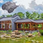180mm Old Concrete Roof Tiles 2mm Thick Chinese Temple Roof Tiles for sale