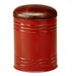 Modern Space Saving Metal Tin Cans With Fabric Storage Round Ottoman