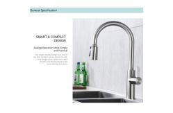 China Swiveling Spout Deck Mounted Kitchen Faucet IPX5 Motion Sensor Tap supplier