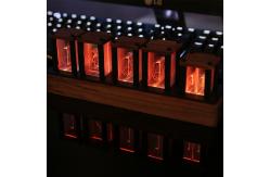 China RGB Electronic Glow LED Tube Light Clock Square Shape supplier