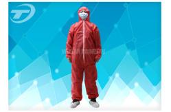 China Polypropylene Spunbond Disposable Coverall Suit With Hood Waterproof supplier