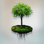 Anti UV Vertical Greening Artificial Simulated Plant Decor Suspended Space Pendant for sale