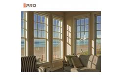 China Customized Aluminium Double Top Hung Window Opener American Sash Windows supplier