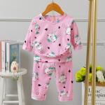 Age 6 Long Sleeve Cotton Pyjama Set 67cm Bust 130cm Height With Rabbit Pattern for sale