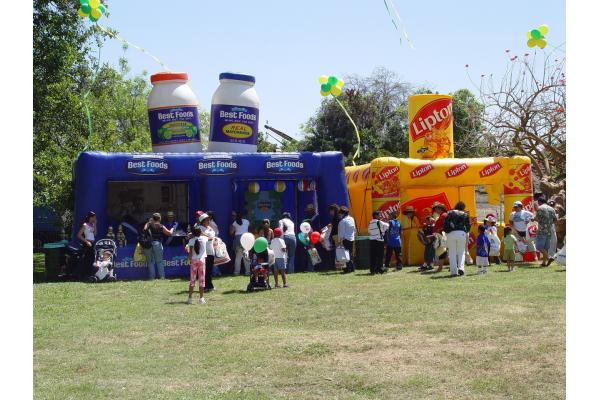 Durable Lipton Inflatable Booth , Advertising Inflatables With EN14960