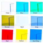 Colored 1.22m*2.44m Solid Plastic Polycarbonate Sheet for sale