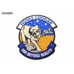 Blue And Yellow Customized Cloth Badges Embroidered Animal Iron On Logo For Garment for sale