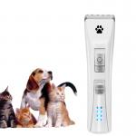 White Color Pet Grooming Hair Clippers , Electric Pet Hair Trimmer Two Speed Design for sale