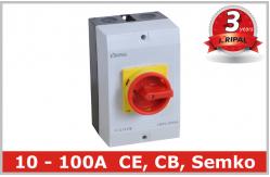 China 40A Weatherproof 4 Pole Rotary Isolator Safety Disconnect Switch supplier