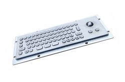 China Customizable Compact Small Kiosk Industrial Keyboard With Optical Trackball supplier