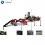 Automatic Waste Tire Rubber Crushing Machine Recycling Line Plant for sale