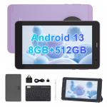 C Idea Android 13 Educational Tablet, 8+512gb,portable 7-Inch Tablet Pc With Sim Support –CM518pro Purple for sale