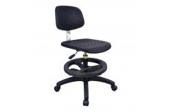 China PU Foam Esd Lab Chairs Anti Static Backrest Round Foot supplier