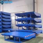 Blue Mechanical Loading Dock Leveler 20T Warehouse Fixed Hydraulic Dock Leveler for sale
