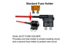 China ATO ATC Blade Fuse Tap for 2 Circuits with cables supplier