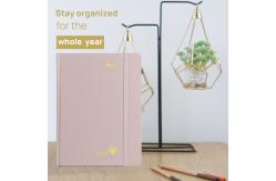China 2023 Custom Hardcover Planner 80GSM Light Pink 2 Pages Per Week supplier