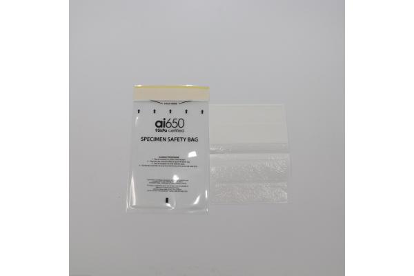 3 Walls Lab Use Clear Plastic Specimen Biohazard Bags Eco Friendly