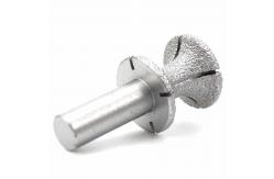 China 28mm Diamond Profile Wheel Concave Cylinder Electric Router Bit For Marble Granite supplier