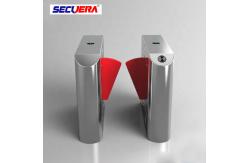 China Latest QR code Coin operated RFID Reader control flap turnstile security gate supplier