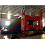 New inflatable football bouncer house inflatable baseball jump house soccer bouncer with slide on sale for sale