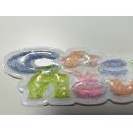 Sustainable Custom Sparkling Pink Yellow TPU Patch Puffy Labels Customized For Clothing