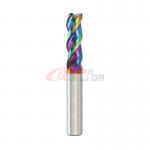 DLC Coating 3 Flutes Aluminium Square End Mill U Groove Shaped