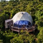 Outdoor luxury 8m Diameter waterproof canopy safari glamping resort round hotel geodesic dome tent for sale