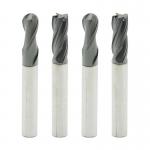 Solid Carbide Diamond Coating CNC 2 Flutes Ball Nose Cutting Tools for Graphite for sale