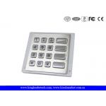 Panel - Mount Backlit Metal Keypad , customizable waterproof keypad dust - proof for sale
