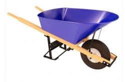 China 540mm Garden Cart Tools 150kg 6 Cu Ft Wheelbarrow With Steel Frame supplier