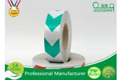 China Dark Self Adhesive Arrow PET Reflective Electrical Warning Tape For Truck / Vehicles supplier