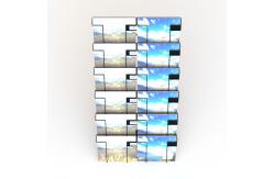 China Collapsible 12Wire Pockets Floor Display Stand For Calendar supplier