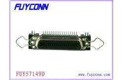 China 32 Pairs entronic PCB Right Angle Female 64 Pin Circuit Board Connectors supplier